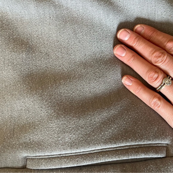 Lucy Activewear Snap Closure Lux Fleece Wrap - Light Grey-Has Pockets,Flattering - Picture 4 of 11